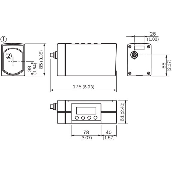 Laser de mesure P=130m CANOpen PNP/NPN, M12 5P-Lire la description