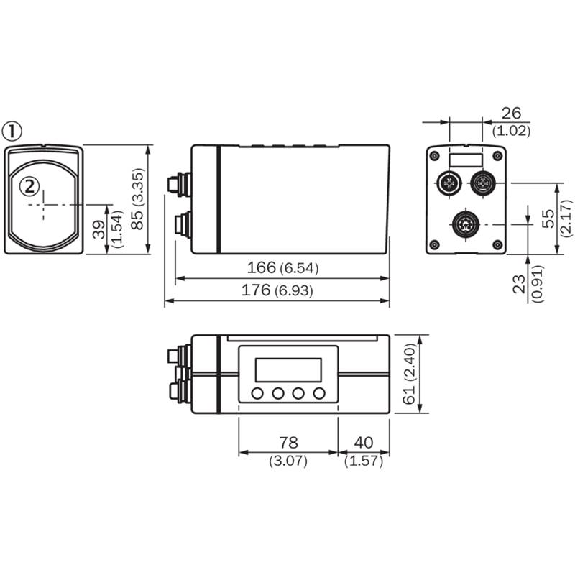 Laser de mesure P=220m PROFIBUS-DP PNP/NPN, M12B 5P M16B 8P-Lire la description