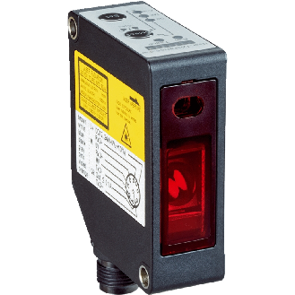 Laser de mesure CMOS P=26-34mm 0-10V, PNP (x2), M12 8P-Lire la description