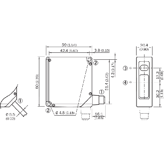 Laser de mesure CMOS P=26-34mm 0-10V, PNP (x2), M12 8P-Lire la description