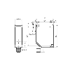 Laser de mesure Ligne P=50-300mm 4-20mA/0-10V+PNP / M12 8P