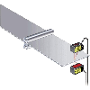 Laser de mesure P=50mm ±15mm, PNP, 0-5V, câble 2m
