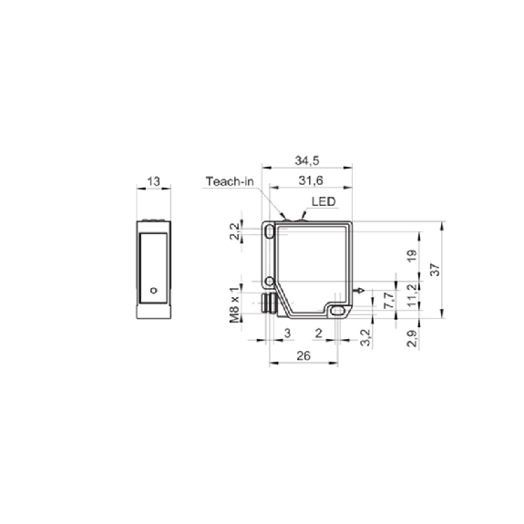 Laser de mesure Point P=16-26mm ANA-DIGITAL / M08 4P-Lire la description