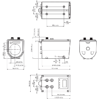 Laser de mesure P=0,2-460m Eth. PROFIBUS RS422 SSI 4-20mA-Lire la description