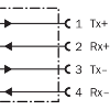 Laser de mesure P=0,15-60m PNP/NPN (x2), PROFINET