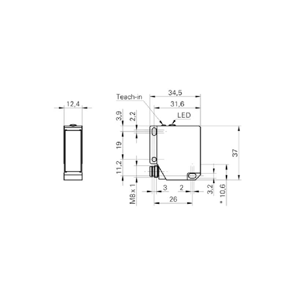 Laser de mesure différentiel Fct analyse de fronts / M08 4P Laser de mesure différentiel Fct analyse de fronts / M08 4P-Lire la description