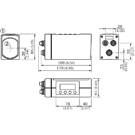 Laser de mesure P=50m PROFIBUS-DP PNP/NPN, M12B 5P M16B 8P-Lire la description