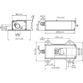 Laser de mesure P=0,2-70m 0-20mA/4-20mA / M12 5P-Lire la description
