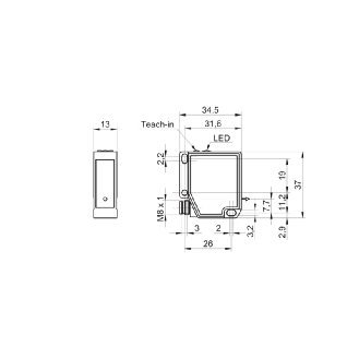 Laser de mesure Point P=16-120mm ANA-DIGITAL / M08 4P-Lire la description