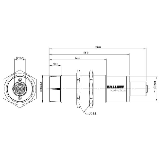 Coupleur inductif, Unidirect., M30, Remote, IO-Link, P5mm, M12 5P-Lire la description