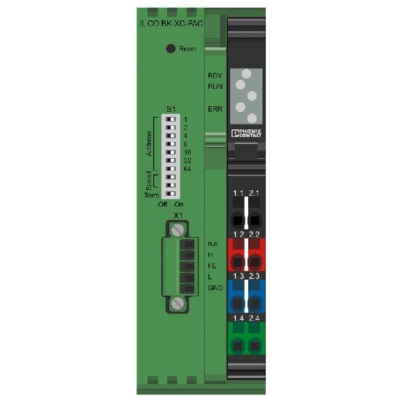 Coupleur de bus CANopen, IP20, Inline XC Coupleur de bus CANopen, IP20, Inline XC-Lire la description