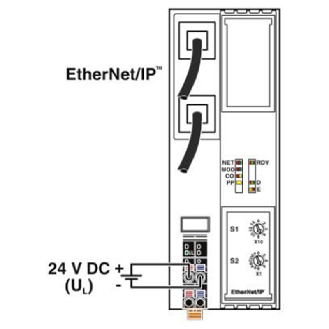 Coupleur de bus EtherNet/IP™ Axioline F avec connecteur RJ45-Lire la description