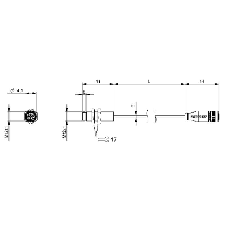 Coupleur inductif, Unidirect., M12, Remote, 2xPNP, P2.5mm, M12 5P-Lire la description