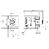 Coupleur inductif, Bidirect., 40x40, Remote, IO-Link, P5mm, M12 5P