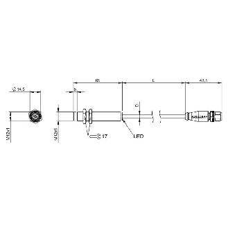 Coupleur inductif, Bidirect., M30, Base, IO-Link, P10mm, M12 5P-Lire la description