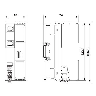 Coupleur de bus, PROFINET, IP20, Axioline F XC-Lire la description