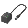 Coupleur inductif, Unidirect., 40x40, Remote, 8xPNP, P5mm, M12 12P+C
