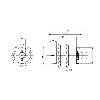 Coupleur inductif, Bidirect., M30, Base, IO-Link, P10mm, M12 5P