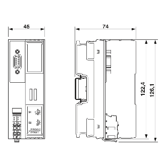 Coupleur de bus, PROFIBUS DP, IP20, Axioline F-Lire la description