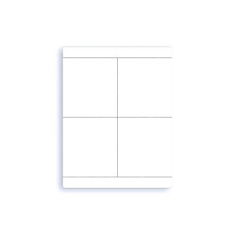 Etiquettes adhésives blanches 80x100 (Boite de 10p)-Lire la description