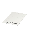 Etiquette plastique, Carte, blanc, vierge, Collage, Surface 85,6x54mm
