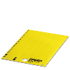 Etiquette, Carte, jaune, vierge, repérable, 20 x 8 mm