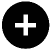 Étiquette, plate noire, +