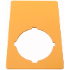 Étiquette, arrêt d'urgence, HxL=50x33mm, jaune, arrêt d'urgence
