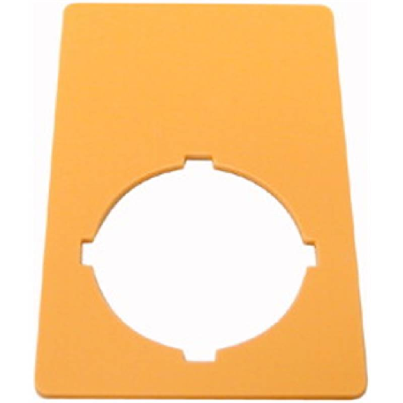 Étiquette, arrêt d'urgence, HxL=50x33mm, jaune, arrêt d'urgence-Lire la description