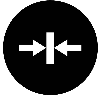 Étiquette, plate noire, symbole serrage