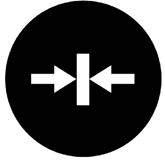 Étiquette, plate noire, symbole serrage-Lire la description