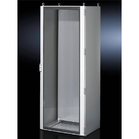 Porte vitrée RAL7035/RAL9005-IP55 800x2000x-mm (LxHxP)-Lire la description