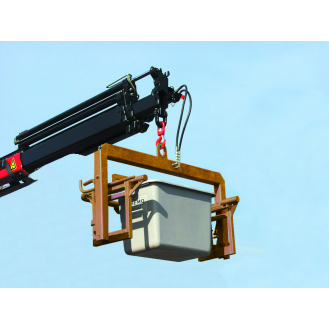 Palonnier hydraulique basculable pour bac à sel 400 litres-Lire la description