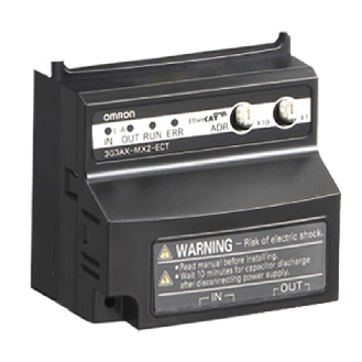 Carte de communication EtherCAT (option) pour MX2-Lire la description