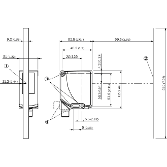 Guidage et localisation par grilles PUSH/PULL P=100mm ±10mm / M12 5P-Lire la description
