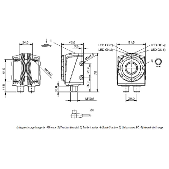 Capteur de vision CMOS noir-blanc 0.3 MP (640 x 480 pixels)-Lire la description