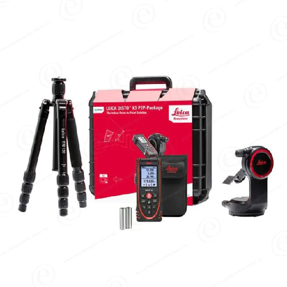Télémètre laser LEICA Disto X3-1 Pack P2P avec accessoires DST360 et Tri120-Lire la description