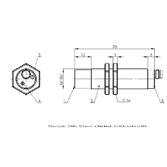 Capteur de niveau capacitif M18 PNP NF-Lire la description