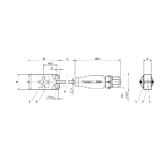 Capteur de niveau capacitif PNP NO IO-Link / M12 4P+C0.3m-Lire la description
