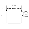 Capteur de niveau ATEX II 1G, G 1/2 A hyg. PEEK, 100mm / PE M16 plast