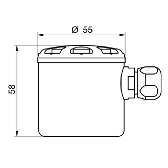 Capteur de niveau ATEX II 1G, G 1/2 A hyg. PEEK, 100mm / PE M16 plast-Lire la description