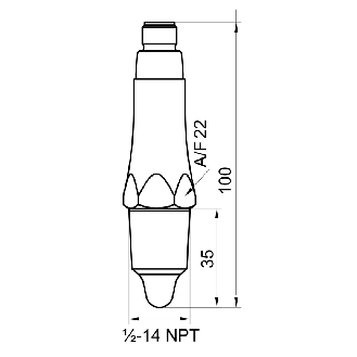 Capt. niveau Std, PNP, G1 A ISO 228-1, AISI 316L, M12A 4P plast.-Lire la description