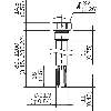 Capteur de niveau sonde 130mm PNP, G ¾ A PN 64, M12 4P