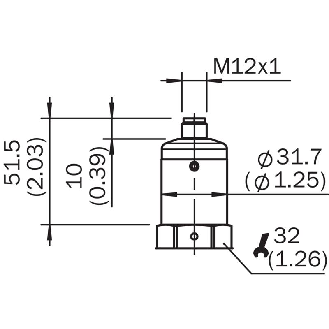 Capteur de niveau sonde 130mm PNP, G ¾ A PN 64, M12 4P-Lire la description