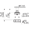 Capteur de niveau sonde 130mm PNP, G ¾ A PN 64, M12 4P