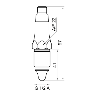 Capt. niveau Std, PNP, G 1/2 A ISO 228-1 (inversé), AISI 304, M12A 4P-Lire la description