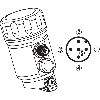 Capteur de niveau à guide d'ondes, version hygiène, lg1000mm, G 3/4 A