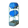 Rayonnage métallique 120 avec 2 supports pour fût de 60 litres