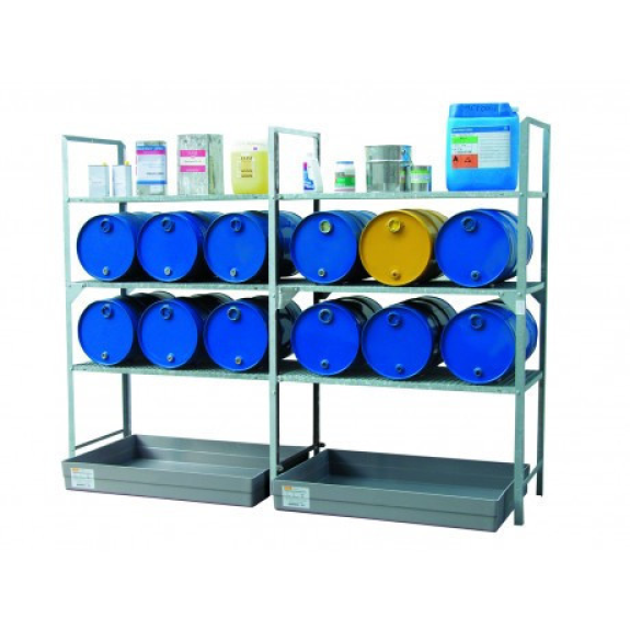 Module d’extension 540 avec cale-fûts pour 6 fûts 60 l et petits récipients-Lire la description