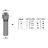 Pointeur LED 3W verte, F=32mm, marquage Ligne (LN1)